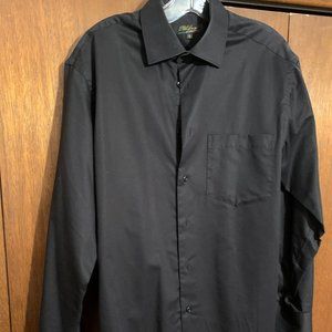 Black Dress Shirt (Perfect Black)